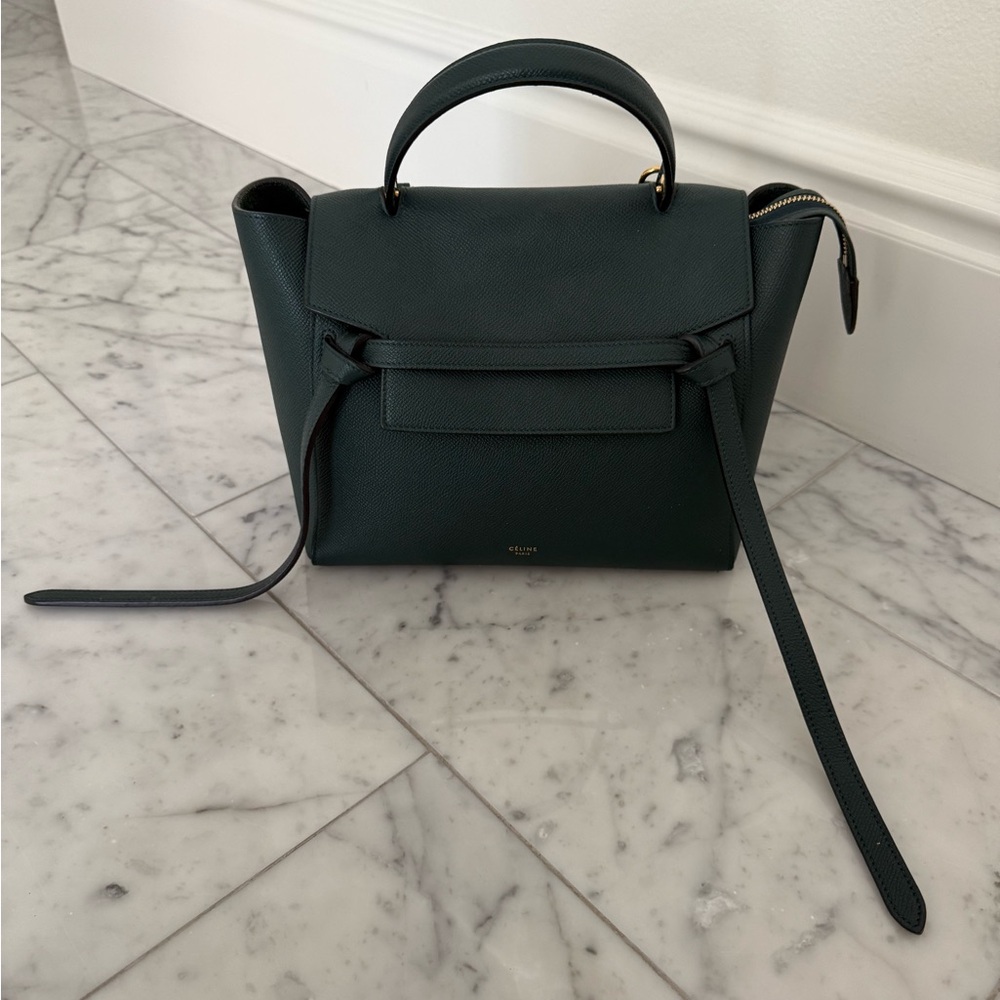 Celine Dark Green  Belt Bag